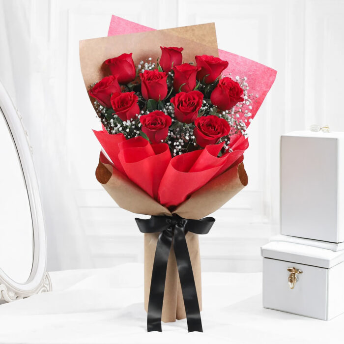 Romantic Red Roses Bouquet